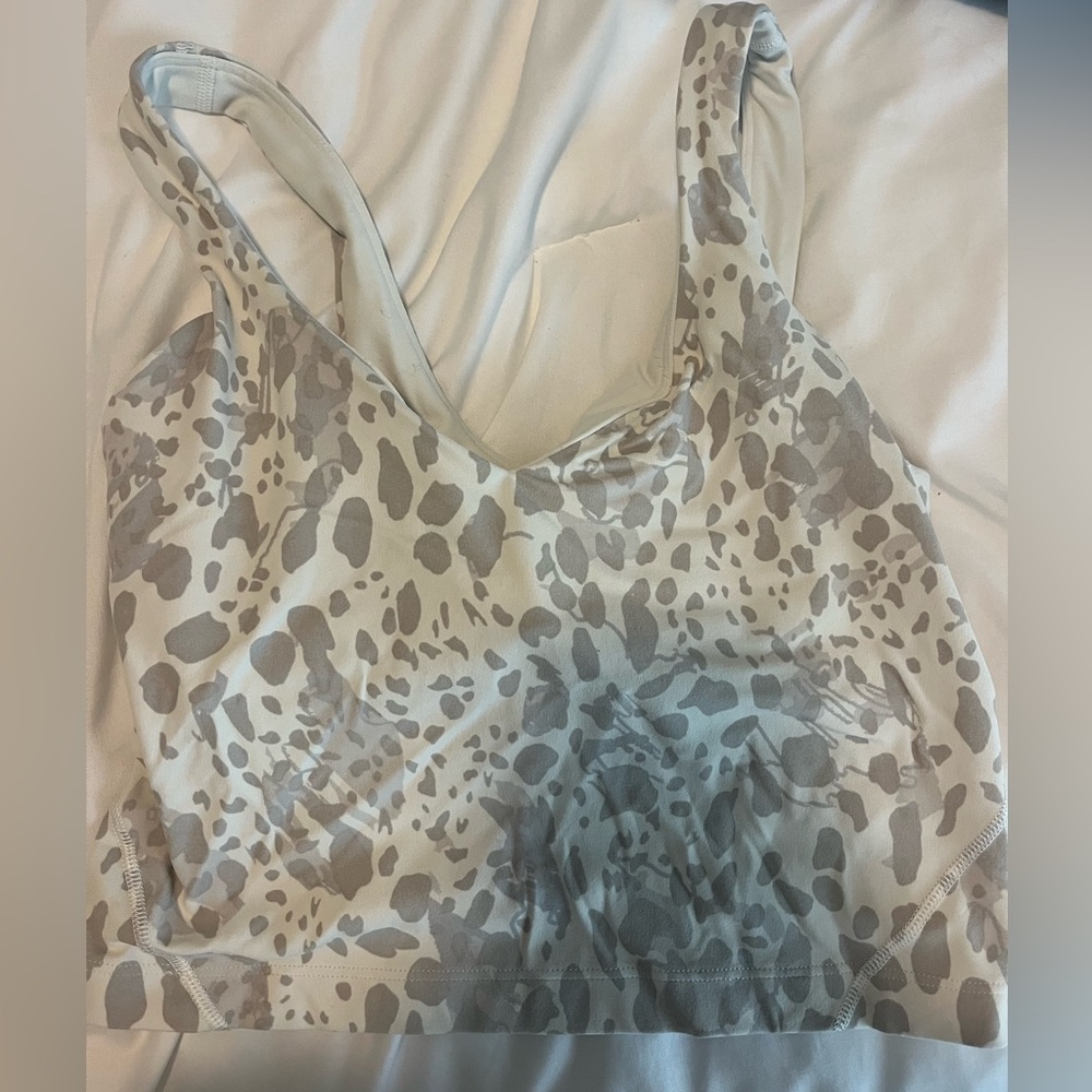 Lululemon Athletica Gray Leopard Tank Top